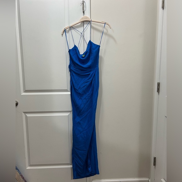 GAUGE81 Lapis Blue Shiroi Long Dress Size Medium $730 - Picture 2 of 11